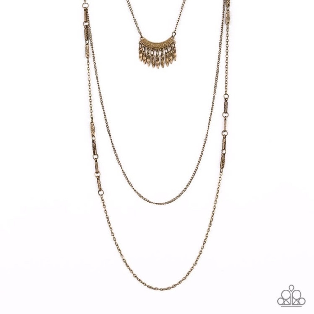 🆕 Homestead Harvest Brass Necklace set NWT